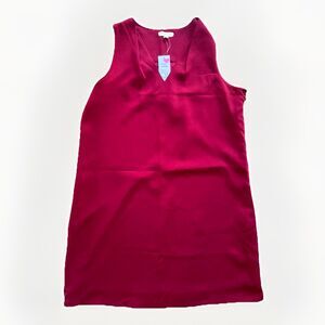 JADE Red Dress Sleeveless Shift V Neck Knee Length Holiday NWT Womens Size XL